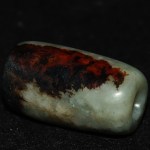 Antike Celadon Jade Perle vermtl Han Dynastie